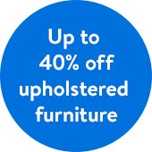 Save Up to 40% off Upholstered Furniture at Walmart